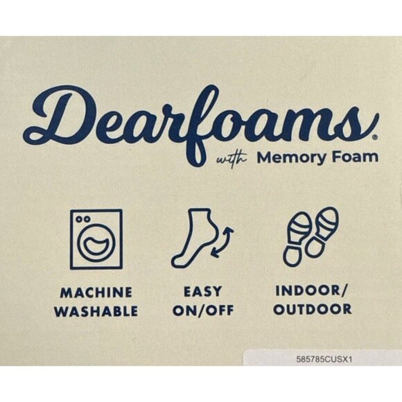 Dearfoams 11/12 Women Faux Fur House Shoes Slippers Corduroy Winter Slip-on XL - Picture 6 of 12